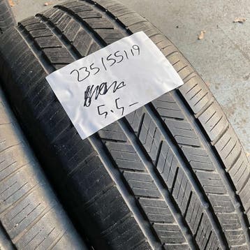 2 x Goodyear Eagle 235-55-19 Zomerbanden 5,5mm, 19 inch, Gebruikt, Ophalen of Verzenden, 235 mm