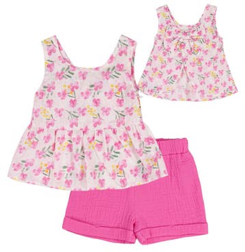 EMC baby meisjes set bloemen/roze - 80 (9-12 maanden), Ophalen of Verzenden, Nieuw