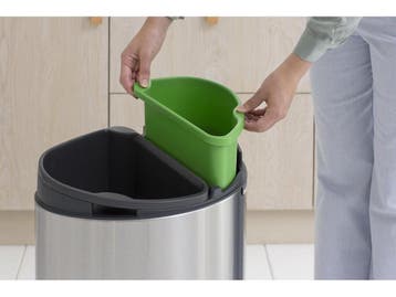 Brabantia Touch Bin Recycle - Prullenbak - 10+23 liter -, Verzenden, Zo goed als nieuw