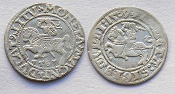 Polen, Litouwen. Sigismundus Augustus. Half Groat 2x