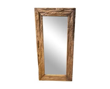 Teak Spiegel 80x80 cm | Meubelplaats, Huis en Inrichting, Ophalen of Verzenden, Nieuw