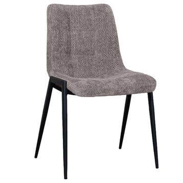 Stoel | Stof/Metaal | Grijs | Zwarte Poten | Indoor |, Zakelijke goederen, Horeca | Keukenapparatuur, Verzenden, Nieuw in verpakking