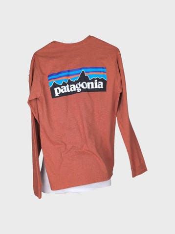 Patagonia Longsleeve Dames maat XS Oranje Vintage, Patagonia, Oranje, Ophalen of Verzenden, Zo goed als nieuw