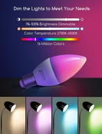 E27 LED lamp - Dimbaar - Smart lamp - 6,5W - 6 stuks - Aigos, Verzenden, Zo goed als nieuw