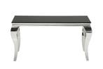 Elegante consoletafel MODERN BAROQUE 145cm zwart opaalglas, Huis en Inrichting, Tafels | Sidetables, Ophalen of Verzenden, Nieuw