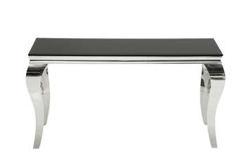 Elegante consoletafel MODERN BAROQUE 145cm zwart opaalglas, Huis en Inrichting, Tafels | Sidetables, Ophalen of Verzenden, Nieuw