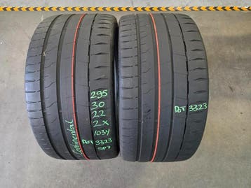 295/30/22 103Y CONTINENTAL SP7 ZOMERBANDEN 5,9MM PROFIEL 2x, Ophalen, Gebruikt, 295 mm, Overige maten