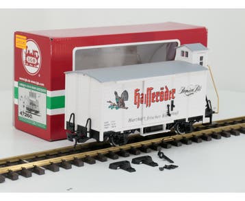 LGB 47260 Hasseröder-Bierwagen Harzhaft Frischer Bier Gen.., Overige typen, Ophalen of Verzenden, Zo goed als nieuw, LGB