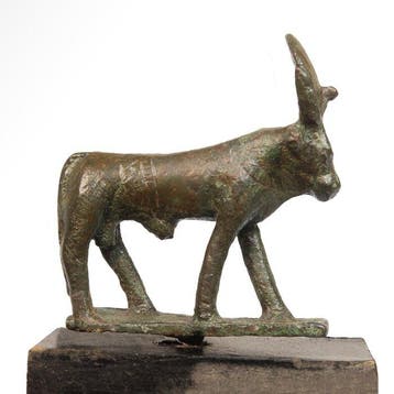 Oud-Egyptisch Brons Apis-stierfiguur