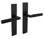 Intersteel deurklink Bau-Stil op langschild blind mat zwart, Verzenden, Nieuw