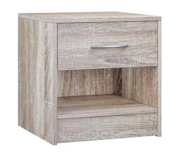 Nachtkastje Kiel Eik 41x39x28cm (Slaapkamer, Interieur), Verzenden, Nieuw