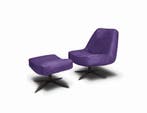 Fauteuil Ego - fauteuils - Paars, Nieuw, Leer