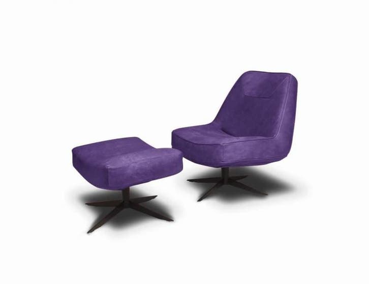 Fauteuil Ego - fauteuils - Paars, Huis en Inrichting, Stoelen, Nieuw, Leer