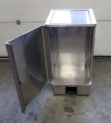 RVS Afvalbak met voetbediening, 120liter