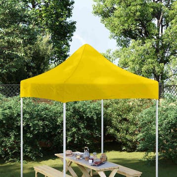 vidaXL Partytentdak 270 g/m² 2x2 m geel, Verzenden, Nieuw, Partytent
