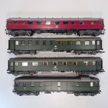 Liliput H0 - 821/822/825/827 - Modeltrein personenwagen (4), Nieuw