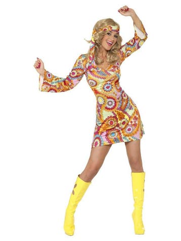 Hippiekostuum Jaren 60 Dames, Ophalen of Verzenden, Nieuw