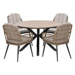 Garden Impressions Kalibo tuinset 5-delig - Tulli tuintafel, Verzenden, Nieuw
