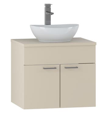 Wastafelkast Colorado 60 x 46 x 52 cm - Beige - Badmeubel, Verzenden, Nieuw, Wastafelkast