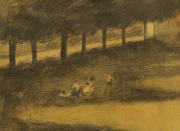 Nino Tirinnanzi (1923-2002) - Ragazzi nel parco