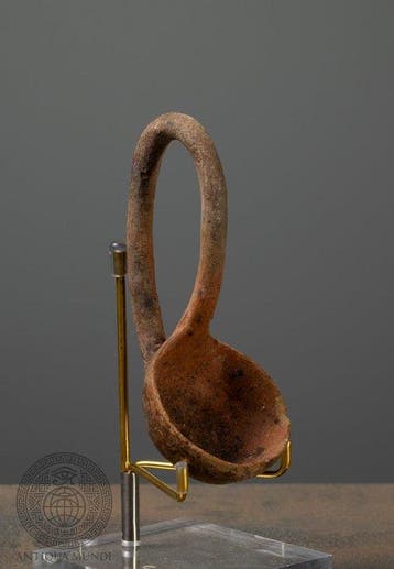 Cypriotisch Terracotta Cypriotische Bronstijd-lepel