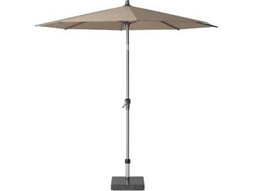 Platinum Riva Ø270cm antraciet frame taupe doek - Parasol, Nieuw
