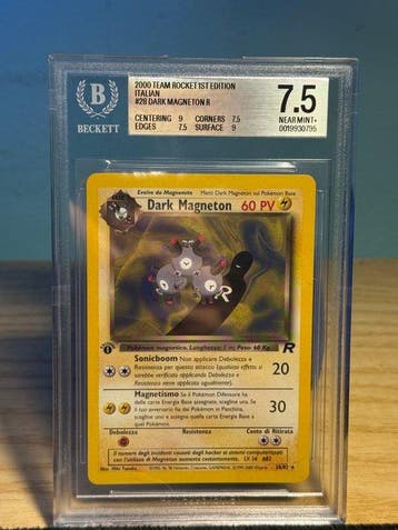 Pokémon Graded card - Beckett 7.5 - WOTC - Team Rocket, Nieuw