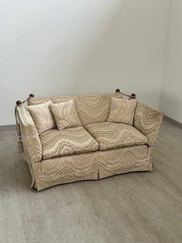 Sofa - Hout, Messing, Textiel, Nieuw