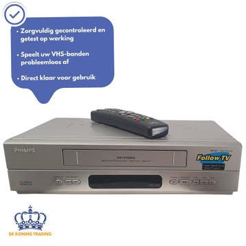 Philips VR550/02 | VHS Videorecorder | VHS Speler | Video, Verzenden, Gebruikt, VHS-speler of -recorder