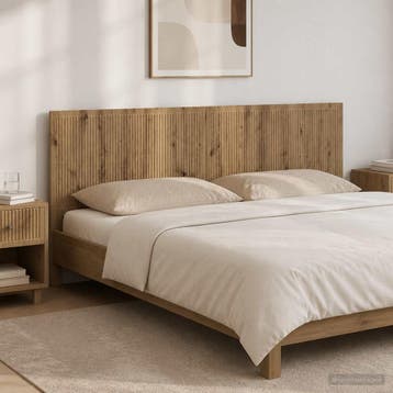 vidaXL Wandgemonteerd Hoofdeinde EDE Artisanaal eiken, Huis en Inrichting, Verzenden, Nieuw, Bruin, Hout