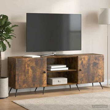 vidaXL TV-kast 150 x 31 x 50 cm Gerookt eiken Bewerkt hout, Minder dan 50 cm, Verzenden, Nieuw, Minder dan 100 cm