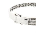 Witgouden slavenarmband met ca. 1,40 ct. diamanten; Maat M, Sieraden, Tassen en Uiterlijk, Armbanden, Gebruikt, Overige kleuren