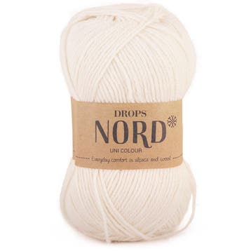 DROPS Nord Uni Colour - 01 naturel - Wol Garen, Ophalen of Verzenden, Nieuw