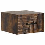 vidaXL Wandbeugel Bedkast Gerookt eiken 34,5 x 33 x 20 cm, Minder dan 45 cm, Verzenden, Nieuw, Minder dan 55 cm