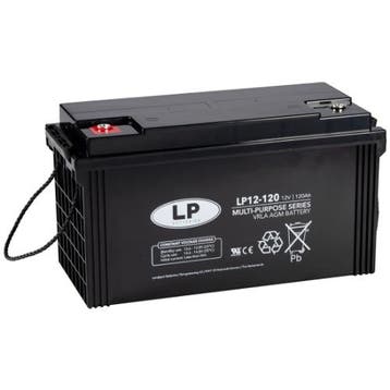 Landport (LP) VRLA-LP-AGM accu 12 volt 120 ah LP12-120, Computers en Software, Ophalen of Verzenden, Nieuw