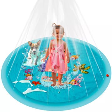 Kruzzel watermat fontein Ø165 cm – kleurrijke sproeimat v, Ophalen of Verzenden, Nieuw