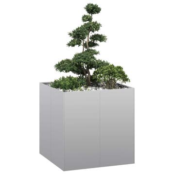 vidaXL Plantenbak 80x80x80 cm gegalvaniseerd staal, Verzenden, Nieuw, Metaal