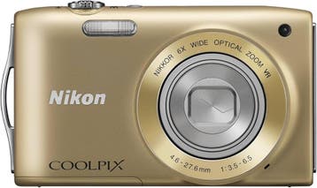 Nikon Coolpix S3300 Digitale Compact Camera - Goud, Verzenden, Zo goed als nieuw