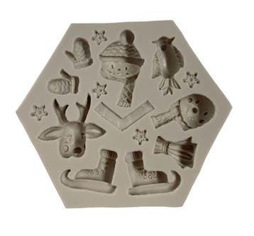 Kerst Siliconen Fondant Mal Chocolade Zeep Kaarsen Maken, Verzenden, Nieuw