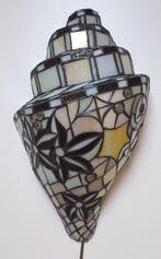 Wandlamp - Conch schelp 48 cm. - Glas-in-lood - Grote glas