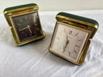 Wekker (2) - Modern Metaal, Glas, Leder - 1950-1960 -