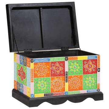 vidaXL Opbergbox Multikleur 60 x 40 x 40 cm Massief, Huis en Inrichting, Woonaccessoires | Kisten, Verzenden, Nieuw