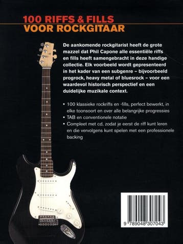100 riffs & fills voor rockgitaar 9789048307043 Phil Capone, Verzenden, Zo goed als nieuw, Phil Capone