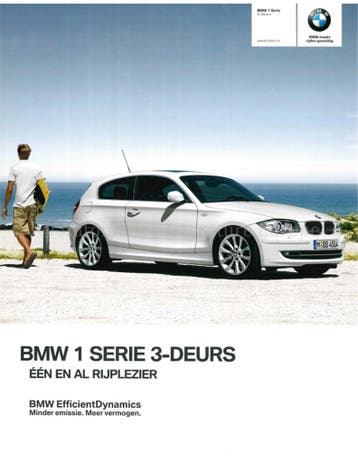 2011 BMW 1 SERIE BROCHURE DUTCH, Nieuw, BMW, Author