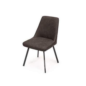 Eetkamerstoel Medemblik - eetkamerstoelen - Bruin, Nieuw, Bruin, Stof