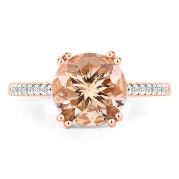 Zonder minimumprijs - Ring - 14 karaat Roségoud - 2.41ct., Nieuw