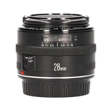 Canon EF 28mm f/2.8 met garantie, Ophalen of Verzenden, Gebruikt