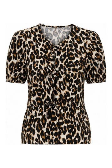 Only Blouse Meisjes in maat 146 Panter, Verzenden, Zo goed als nieuw, Only, Jongen of Meisje
