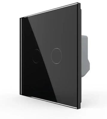 Livolo Touch Rolluikschakelaar | 2-Voudig | Smart | Zwart |, Ophalen of Verzenden, Nieuw, Schakelaar