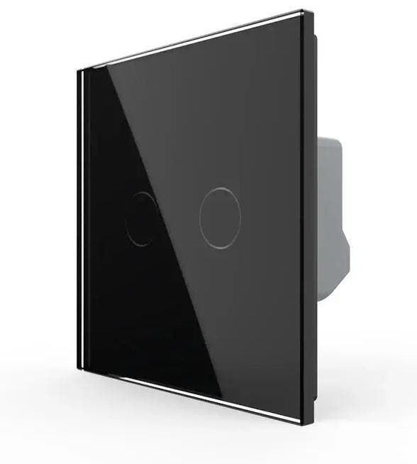 Livolo Touch Rolluikschakelaar | 2-Voudig | Smart | Zwart |, Doe-het-zelf en Verbouw, Elektra en Kabels, Schakelaar, Nieuw, Ophalen of Verzenden